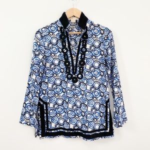 Michael Kors Cotton Patterned Tunic Sz S